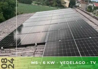 Impianto fotovoltaico da 6 kWp con accumulo da 11,6 kWh a Riese Pio X TV. Settembre 2024