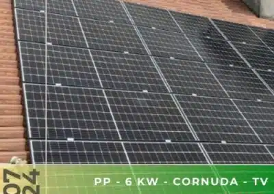 Impianto fotovoltaico da 6kWp a Cornuda TV. Luglio 2024