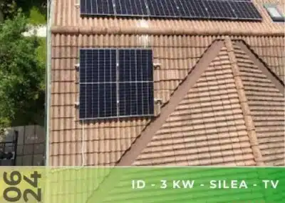 Impianto fotovoltaico da 3kWp a Silea TV. Giugno 2024